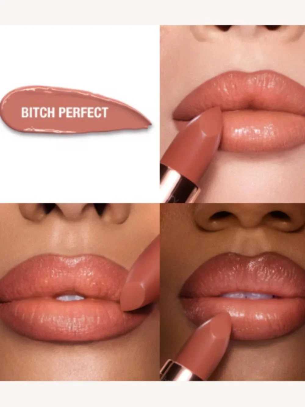 MSRP $37 | Charlotte Tilbury K.I.S.S.I.N.G Lipstick – B Perfect – FULL SIZE – NI